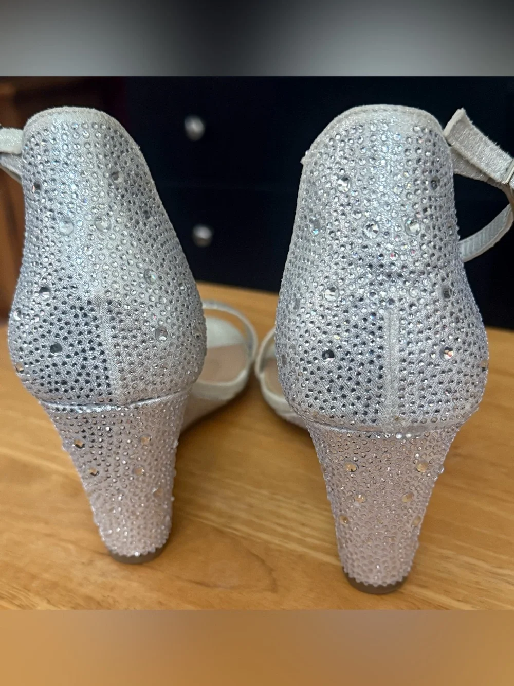 Sugar Ladies glimmer wedge heels